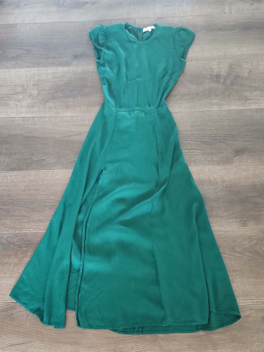 Reformation 'Gavin' Midi Dress / Emerald / Sz 0